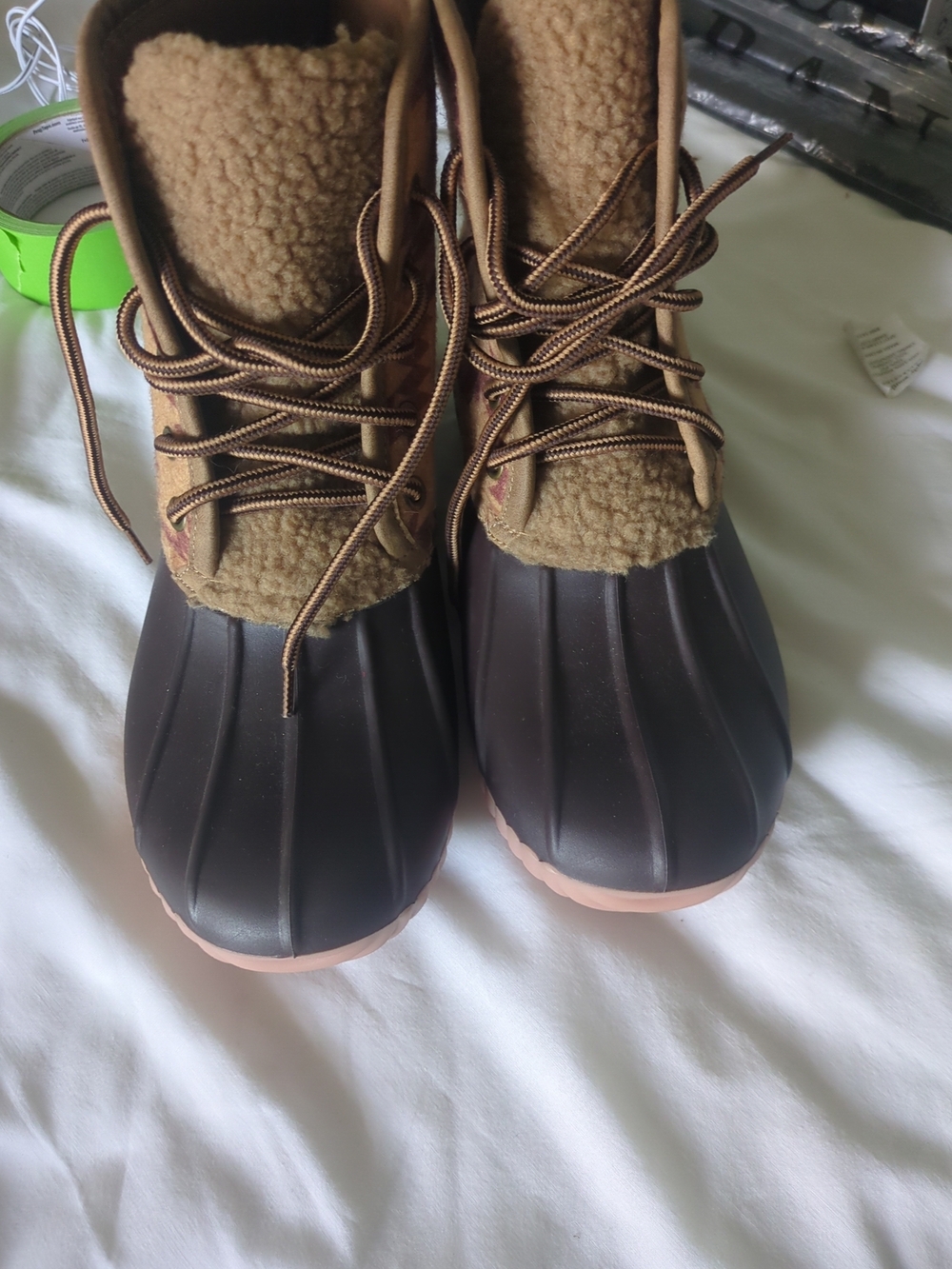 Simply Southern Brown and Tan Patterned Boots